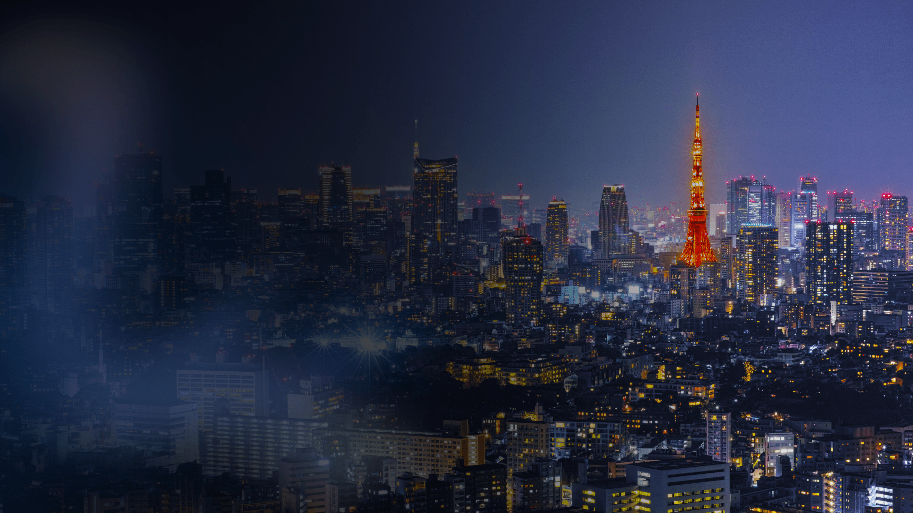 Tokyo cityscape at night